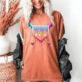 Happy 100 Days Of School Baseball Drip 100th Day Of School Women's Comfort Colors T-Shirt Yam Happy 100 Days Of School Baseball Drip 100th Day Of School Women's Comfort Colors T-Shirt Yam