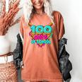 Happy 100 Days Of School Costume Baseball Drip Ice Cream Women's Comfort Colors T-Shirt Yam Happy 100 Days Of School Costume Baseball Drip Ice Cream Women's Comfort Colors T-Shirt Yam