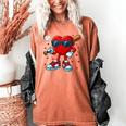 Heart Love Baseball Valentine Outfit Men Boy Women's Comfort Colors T-Shirt Yam