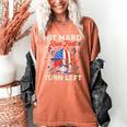 Hit Hard Run Fast Turn Left Baseball Cream Drip Crossed Bats Women's Comfort Colors T-Shirt Yam