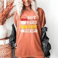 Hit Hard Run Fast Turn Left Baseball Quote Fan Coach Premium Tri-Blend Women's Comfort Colors T-Shirt Yam Hit Hard Run Fast Turn Left Baseball Quote Fan Coach Premium Tri-Blend Women's Comfort Colors T-Shirt Yam