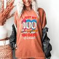 HUGvyn I Just Hit 100 Days Of School Baseball Ice Cream Boys Women's Comfort Colors T-Shirt Yam HUGvyn I Just Hit 100 Days Of School Baseball Ice Cream Boys Women's Comfort Colors T-Shirt Yam