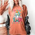 HUGvyn I Survived 100 Days Of School Baseball 6 7 Ice Cream Women's Comfort Colors T-Shirt Yam