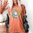 Ice Cream Baseball Mitt Drippy Scoop Baseball Sports Women's Comfort Colors T-Shirt Yam Ice Cream Baseball Mitt Drippy Scoop Baseball Sports Women's Comfort Colors T-Shirt Yam