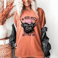 I'm Head Heffa Just Ask Me Bossy Highland Cow Baseball Cap Women's Comfort Colors T-Shirt Yam I'm Head Heffa Just Ask Me Bossy Highland Cow Baseball Cap Women's Comfort Colors T-Shirt Yam