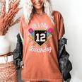It's My 12th Birthday Baseball Fan Celebration Women's Comfort Colors T-Shirt Yam