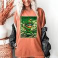 Leprechaun Playing Baseball Japanese Art St Patricks Day Women's Comfort Colors T-Shirt Yam Leprechaun Playing Baseball Japanese Art St Patricks Day Women's Comfort Colors T-Shirt Yam