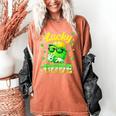 Lucky Dude Drip Baseball Shamrock St Patrick Men Boy Youth Women's Comfort Colors T-Shirt Yam