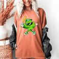 Lucky Shamrock Playing Baseball St Patrick's Kids Boys Women's Comfort Colors T-Shirt Yam