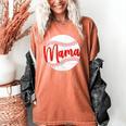Mama Baseball Mom Women's Comfort Colors T-Shirt Yam