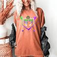 Mardi Gras Baseball Carnival Party Ice Cream Drip Boys Women's Comfort Colors T-Shirt Yam Mardi Gras Baseball Carnival Party Ice Cream Drip Boys Women's Comfort Colors T-Shirt Yam