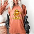 Melting Baseball Mascot Slugger Bat Cap Cartoon Women's Comfort Colors T-Shirt Yam Melting Baseball Mascot Slugger Bat Cap Cartoon Women's Comfort Colors T-Shirt Yam