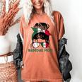 Mexico Baseball Mom Messy Bun Women's Comfort Colors T-Shirt Yam