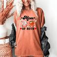 Mom Of Both Basketball Baseball Mom Women's Comfort Colors T-Shirt Yam