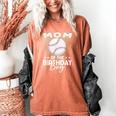 Mom Of The Birthday Boy Baseball Player Birthday Women's Comfort Colors T-Shirt Yam Mom Of The Birthday Boy Baseball Player Birthday Women's Comfort Colors T-Shirt Yam