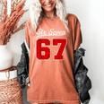 Number 67 Numbered Six Seven Baseball Jersey Style Team 67 Women's Comfort Colors T-Shirt Yam Number 67 Numbered Six Seven Baseball Jersey Style Team 67 Women's Comfort Colors T-Shirt Yam