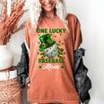 One Lucky Baseball Mom St Patricks Day One Lucky Mom Women Women's Comfort Colors T-Shirt Yam