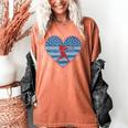 Primitive Patriotic American Baseball Mom Softball Dingers Women's Comfort Colors T-Shirt Yam