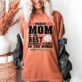Proud Mom Of An Awesome Baseball Baseball Mom Women's Comfort Colors T-Shirt Yam Proud Mom Of An Awesome Baseball Baseball Mom Women's Comfort Colors T-Shirt Yam