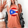 Puerto Rico Baseball Flag Boricua Beisbol Fan Gear Women's Comfort Colors T-Shirt Yam
