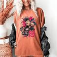 Punk Girl With Anger Kanji And Baseball Bat Women's Comfort Colors T-Shirt Yam Punk Girl With Anger Kanji And Baseball Bat Women's Comfort Colors T-Shirt Yam