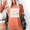 Retro Baseball Mom Summer Groovy Appreciation Women's Comfort Colors T-Shirt Yam Retro Baseball Mom Summer Groovy Appreciation Women's Comfort Colors T-Shirt Yam