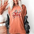 Santa Playing Baseball Catcher Merry Christmas Sport Player Women's Comfort Colors T-Shirt Yam Santa Playing Baseball Catcher Merry Christmas Sport Player Women's Comfort Colors T-Shirt Yam