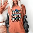 SEIS Siete Guey Baseball Drip Mexico Spanish 67 Slang Boys Women's Comfort Colors T-Shirt Yam SEIS Siete Guey Baseball Drip Mexico Spanish 67 Slang Boys Women's Comfort Colors T-Shirt Yam