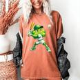 Shamrock Playing Baseball St Patricks Day Men Boys Kid Women's Comfort Colors T-Shirt Yam