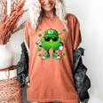 Shamrocks Playing Baseball St Patricks Day 6 7 Meme Men Boys Women's Comfort Colors T-Shirt Yam