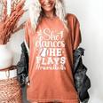 She Dances He Plays Mom Of Both Dance And Baseball Mom Women's Comfort Colors T-Shirt Yam She Dances He Plays Mom Of Both Dance And Baseball Mom Women's Comfort Colors T-Shirt Yam