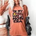 In My Softball Baseball Mom Era Retro Groovy Mom Of Both Women's Comfort Colors T-Shirt Yam