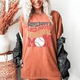Somebody's Loudmouth Baseball Mom Baseball Women's Comfort Colors T-Shirt Yam