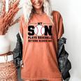 My Son Plays Baseball Nothing Scares Me Baseball Mom Women's Comfort Colors T-Shirt Yam