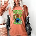 Spooky Zombie Respect The Drip Baseball Halloween Women's Comfort Colors T-Shirt Yam