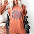 Spring 2024 Season Cute Baseball Mom All Day Everyday Women's Comfort Colors T-Shirt Yam Spring 2024 Season Cute Baseball Mom All Day Everyday Women's Comfort Colors T-Shirt Yam
