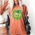 St Patrick Day Baseball Drip Ice Cream Baseball Home Plate Women's Comfort Colors T-Shirt Yam St Patrick Day Baseball Drip Ice Cream Baseball Home Plate Women's Comfort Colors T-Shirt Yam