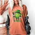 St Patricks Day Baseball Leprechaun Rainbow Green Baseball Women's Comfort Colors T-Shirt Yam St Patricks Day Baseball Leprechaun Rainbow Green Baseball Women's Comfort Colors T-Shirt Yam