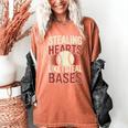 Stealing Hearts Like I Steal Bases Baseball Valentine Retro Women's Comfort Colors T-Shirt Yam Stealing Hearts Like I Steal Bases Baseball Valentine Retro Women's Comfort Colors T-Shirt Yam