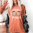 Stop Staring At My Balls Comedy Christmas Baseball Women's Comfort Colors T-Shirt Yam Stop Staring At My Balls Comedy Christmas Baseball Women's Comfort Colors T-Shirt Yam