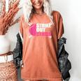Strike Out Cancer Breast Cancer Awareness Baseball Warrior Women's Comfort Colors T-Shirt Yam Strike Out Cancer Breast Cancer Awareness Baseball Warrior Women's Comfort Colors T-Shirt Yam