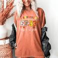 I Survived 6733 Days Of 1st Grade Baseball Football 100 Day Women's Comfort Colors T-Shirt Yam