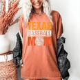 Texas Baseball Mom Design Baseball Player And Baseball Women's Comfort Colors T-Shirt Yam Texas Baseball Mom Design Baseball Player And Baseball Women's Comfort Colors T-Shirt Yam