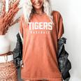 Tigers Baseball Inspired Women's Comfort Colors T-Shirt Yam