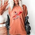 Valentine Baseball Player Drip Women's Comfort Colors T-Shirt Yam
