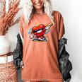 Valentines Day Baseball Dabbing Red Heart Love Boys Women's Comfort Colors T-Shirt Yam Valentines Day Baseball Dabbing Red Heart Love Boys Women's Comfort Colors T-Shirt Yam