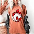 Womens Custom Baseball Mom Number 25 Heart For Mom Mommy Premium Women's Comfort Colors T-Shirt Yam