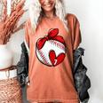 Womens Custom Baseball Mom Number 7 Heart For Mom Mommy Women's Comfort Colors T-Shirt Yam Womens Custom Baseball Mom Number 7 Heart For Mom Mommy Women's Comfort Colors T-Shirt Yam