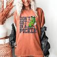 Youth Baseball Catcher Humor Don’t Get In A Pickle Women's Comfort Colors T-Shirt Yam