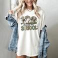 100 Days Of School Baseball Camo Celebration Women's Comfort Colors T-Shirt Ivory